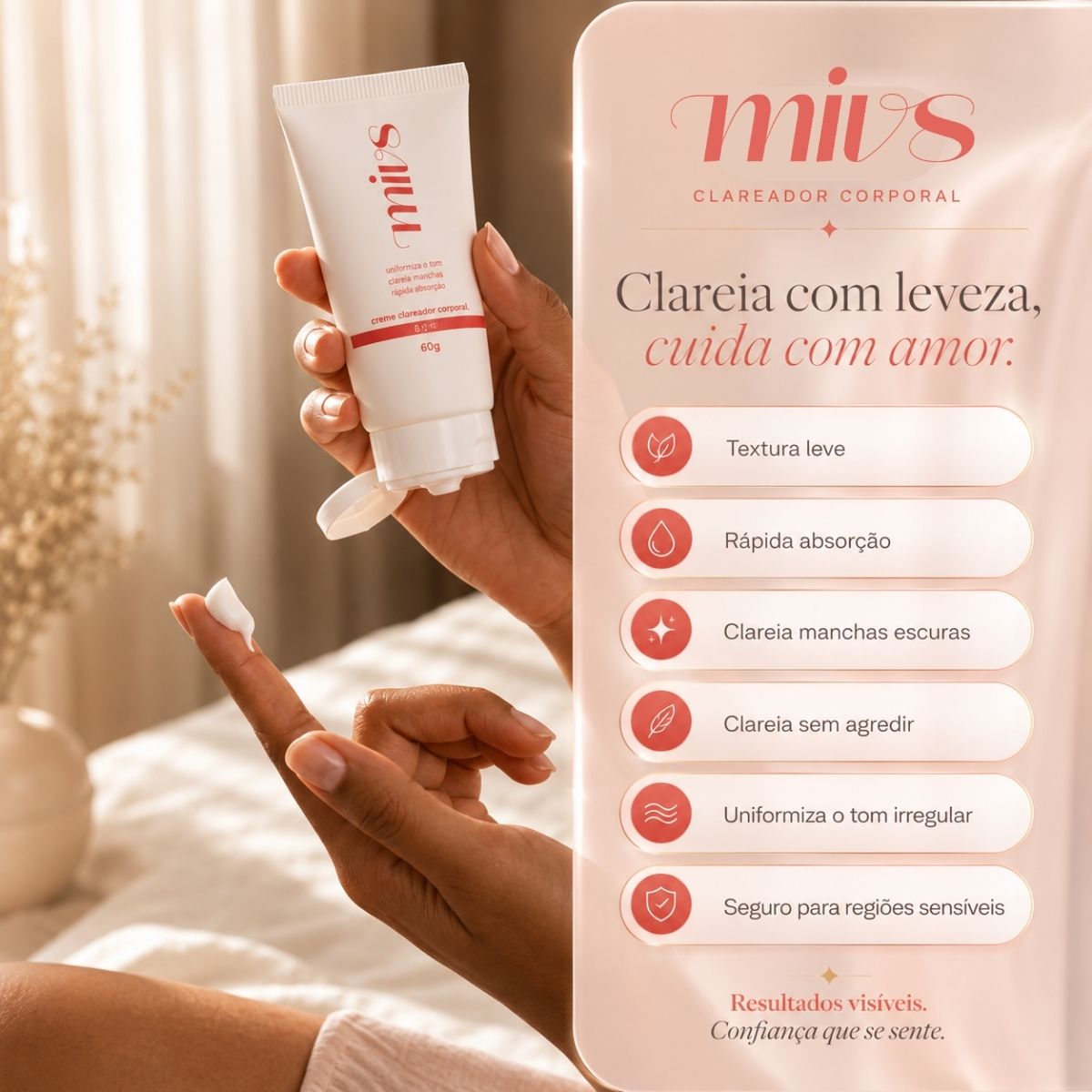 Clareador Íntimo e Corporal Mivs | Virilha e Axilas